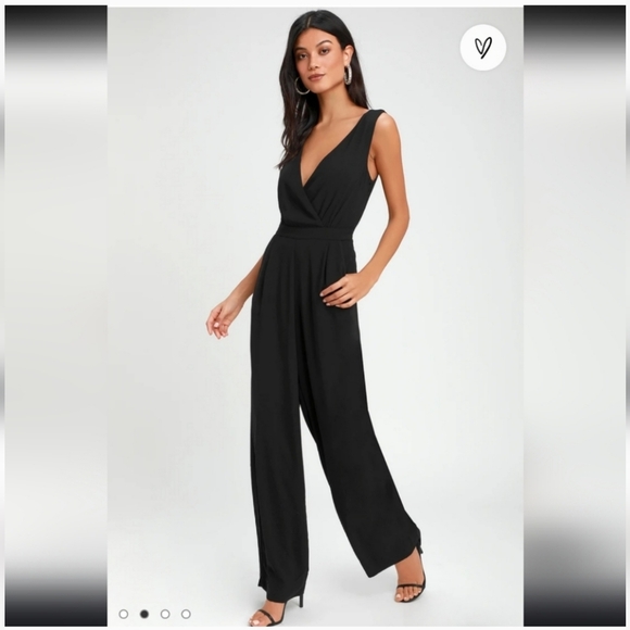 Lulu's gorgeous dressy black jumpsuit. NWT - Picture 1 of 11
